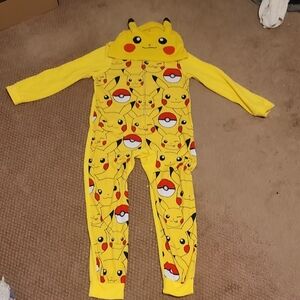 Pokemon Pikachu Yellow Kids Footie